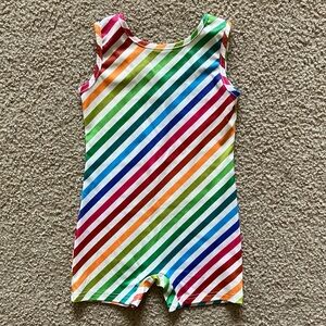 FunycoKid Rainbow Striped Leotard